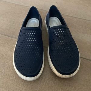 Crocs boys blue size 12/13 slip on shoes.